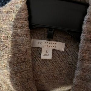 Extra long multi color sweater